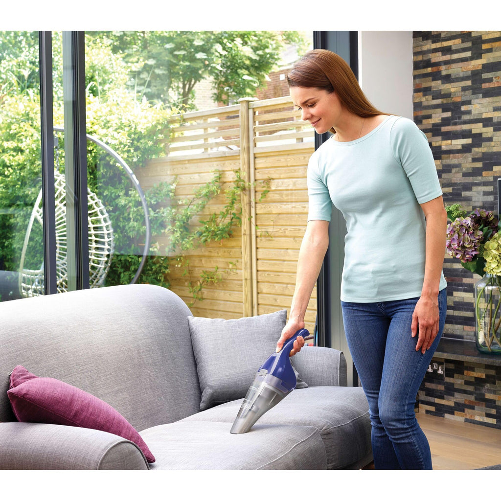 Buy now BLACK+DECKER DUSTBUSTER QuickClean Cordless Handheld Vacuum, Home and Car Vacuum with Charger (HNVC115J22) at indiglob india