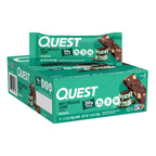 Buy now Quest Nutrition Chocolate Brownie Protein Bar, 20g Protein, 1g Sugar, 4g Net Carb, High Fiber, Gluten Free, 12 Count at indiglob india