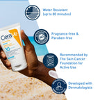 CeraVe Hydrating Sheer Sunscreen SPF 30 with Hyaluronic Acid, 3oz | Mineral and Chemical Sunscreen For Face and Body with Zinc Oxide & Ceramides, Fragrance-Free & Paraben-Free