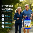 Berkley Jensen Glucosamine Chondroitin Triple Strength Complex with MSM and D3 Joint Supplement Tablets for Joint Support and Cartilages, NSF Certified, 200 Count (Pack of 1)
