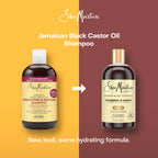 Shea Moisture Strengthen and Restore Shampoo for Damaged Hair 100% Pure Jamaican Black Castor Oil Cleanse and Nourish 13 oz | For damaged hair - remove build up, strengthen, and restore hair with Shea Butter, Peppermint, and Apple Cider Vinegar.