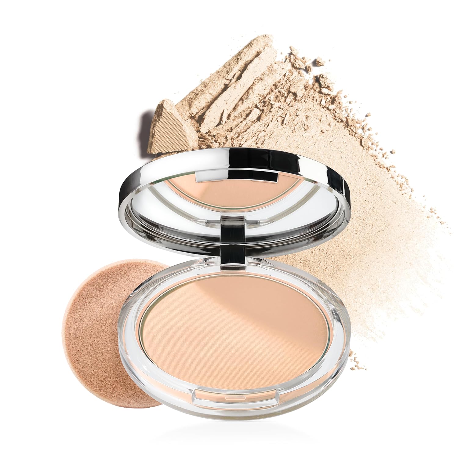 Buy now Clinique Stay-Matte Sheer Pressed Powder For Oily Skin Types | Sheer Coverage + Matte Finish | Minimizes Shine AB Stay Buff 01 at indiglob india
