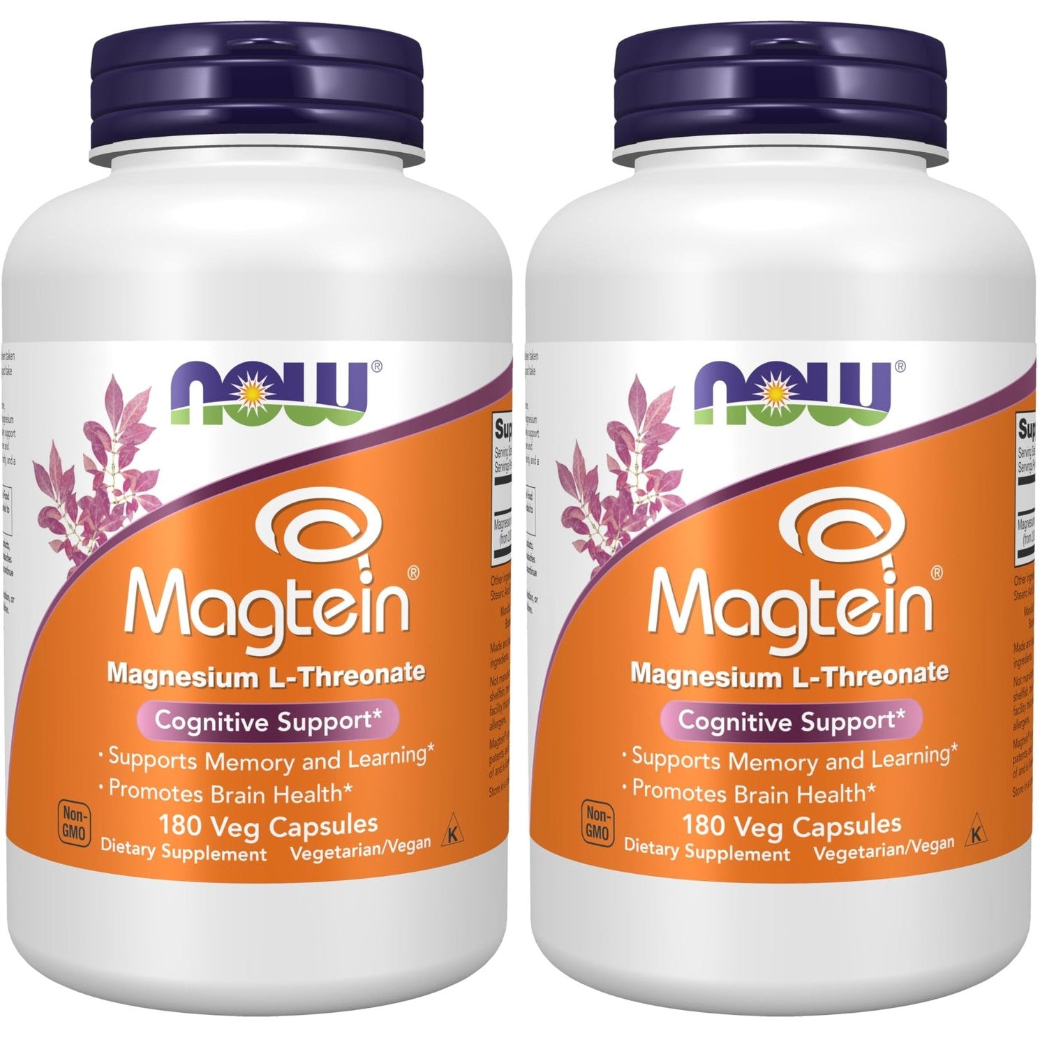 NOW Foods Supplements, Magtein™ with patented form of Magnesium (Mg), Cognitive Support*, 90 Veg Capsules