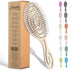 Buy now Ninabella Detangle Hair Brush for Women & Men - Does not Pull - Straightening Brushes for Straight & Curly Hair - Unique Spiral Detangling Hairbrush - Green at indiglob india