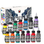 KVM Tattoo Ink Set 14 Pcs Colors 1oz (30ml) /BottleTattoo Supply