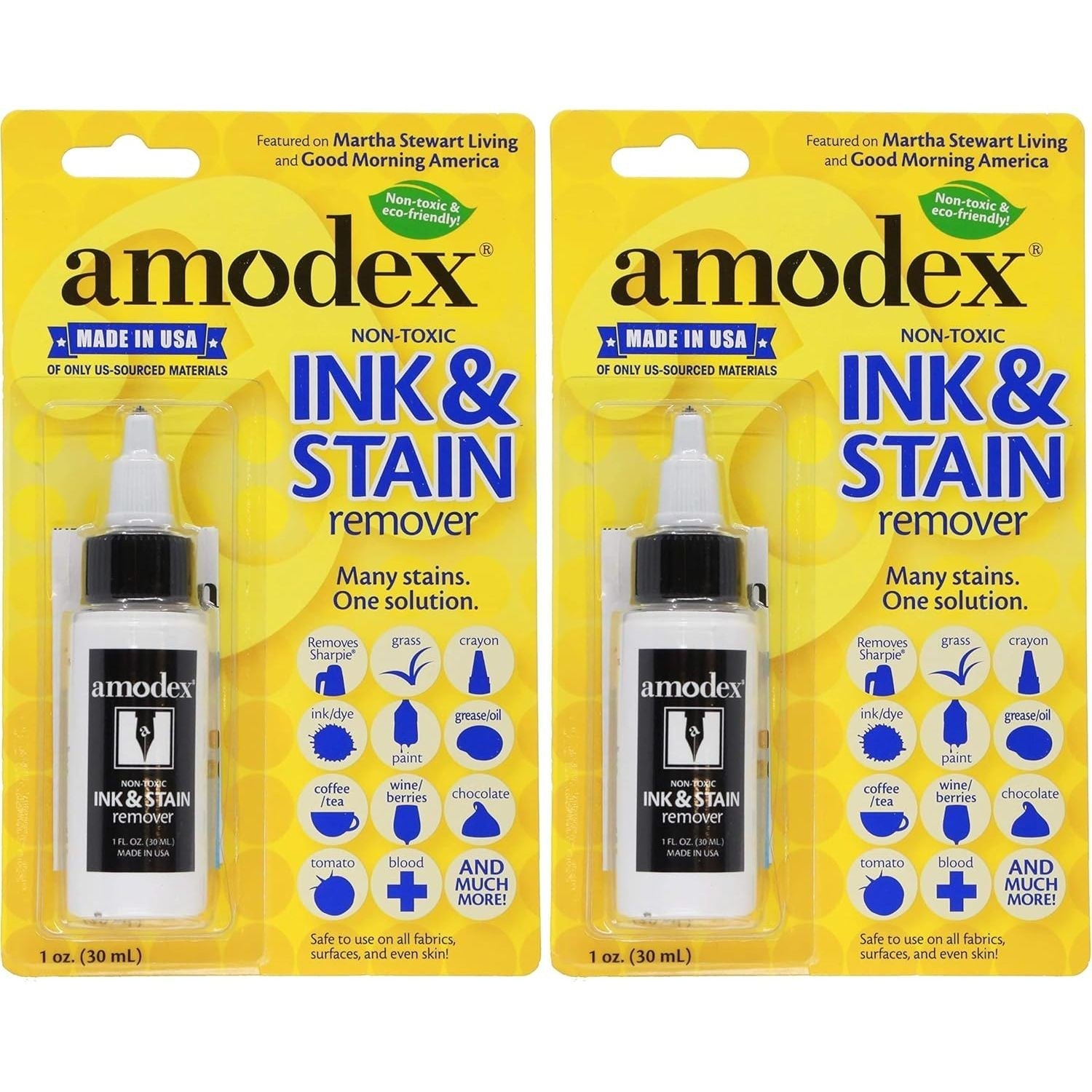 Buy now Amodex Products Inc 104 Liquid Ink & Stain Remover 4oz, Fresh and Clean 1 Fl Oz (Pack of 2) at indiglob india