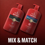 Old Spice Refreshing Body Wash for Men, 3X Defense, 24/7 Shower Fresh with Long Lasting Scent, Red Collection, Captain with Bergamot Scent, 33.4 oz