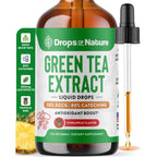 Drops of Nature Green Tea 10:1 Extract Liquid Supplement - Pineapple, 60 mL | 50% EGCG, 80% Catechins, Antioxidant & Immune Health Support, 4X Faster Absorption than Pills & Capsules, Vegan, Gluten-Free