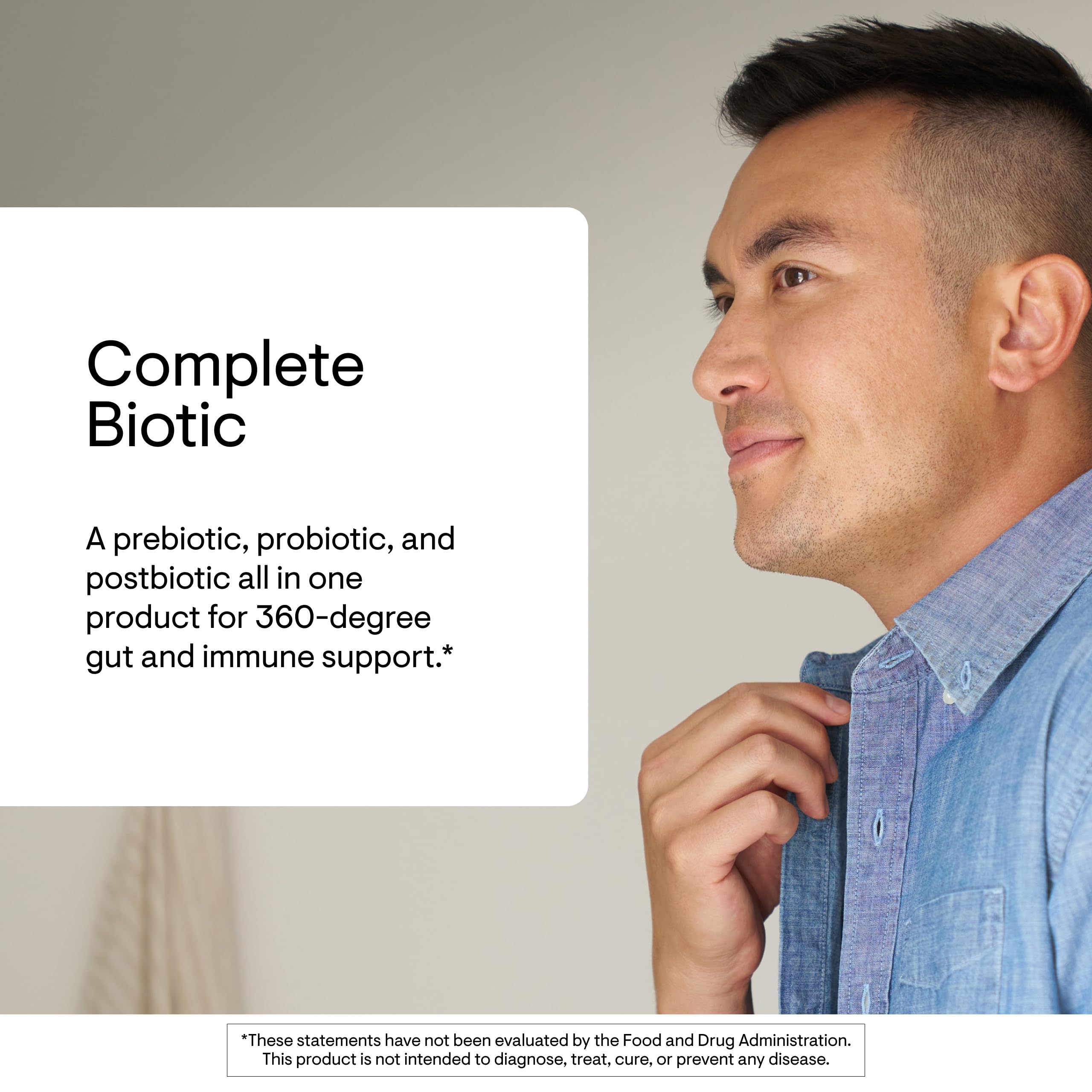THORNE Complete Biotic, Prebiotic, Probiotic & Postbiotic, 30 Stick Packs | Supports Gut, Digestive & Immune Health, Occasional Constipation, Diarrhea, Gas & Bloating Relief*, NSF Contents Certified