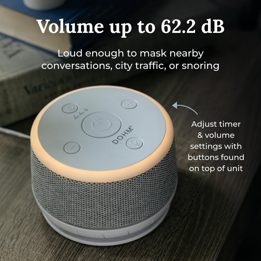 Yogasleep Dohm Nova White Noise Sound Machine, Better Sleep for Babies & Adults. Includes Night Light, 10 Fan Speeds & Calming Pink Noise for Louder Noise Masking. Noise Canceling for Office Privacy.
