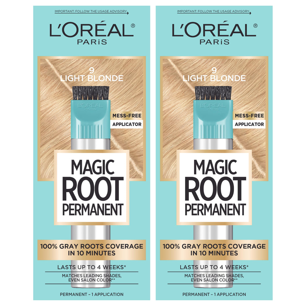 Buy now L'Oreal Paris Magic Root Rescue 10 Minute Root Hair Coloring Kit, Permanent Hair Color with Quick Precision Applicator, 100 percent Gray Coverage, 4 Dark Brown, 2 count at indiglob india