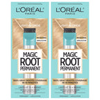 Buy now L'Oreal Paris Magic Root Rescue 10 Minute Root Hair Coloring Kit, Permanent Hair Color with Quick Precision Applicator, 100 percent Gray Coverage, 4 Dark Brown, 2 count at indiglob india