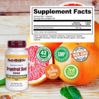 Buy now NutriBiotic â€“ Grapefruit Seed Extract Capsules 250 mg, 60 Count - Maximum Strength with Bioflavonoids at indiglob india