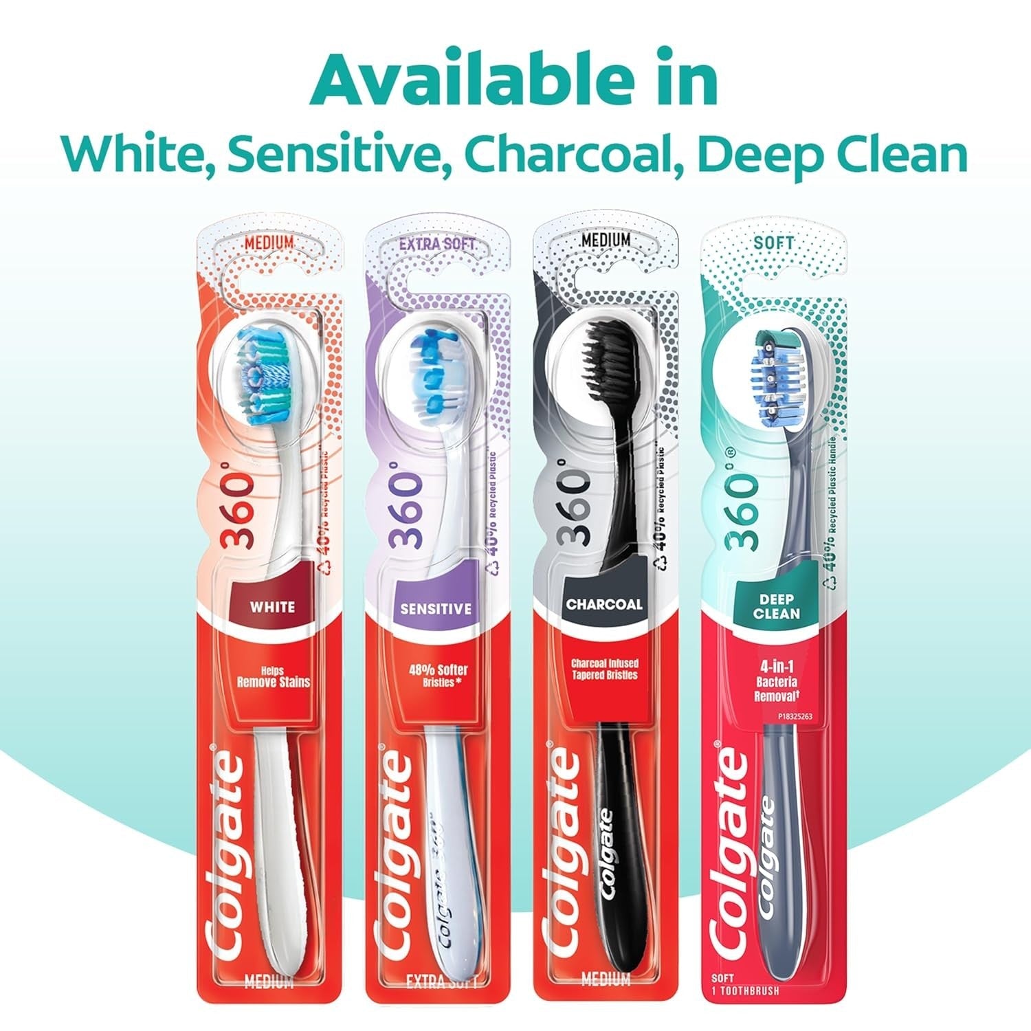 Buy now Colgate 360 Toothbrush with Tongue and Cheek Cleaner, Soft Toothbrush, 1 Pack at indiglob india