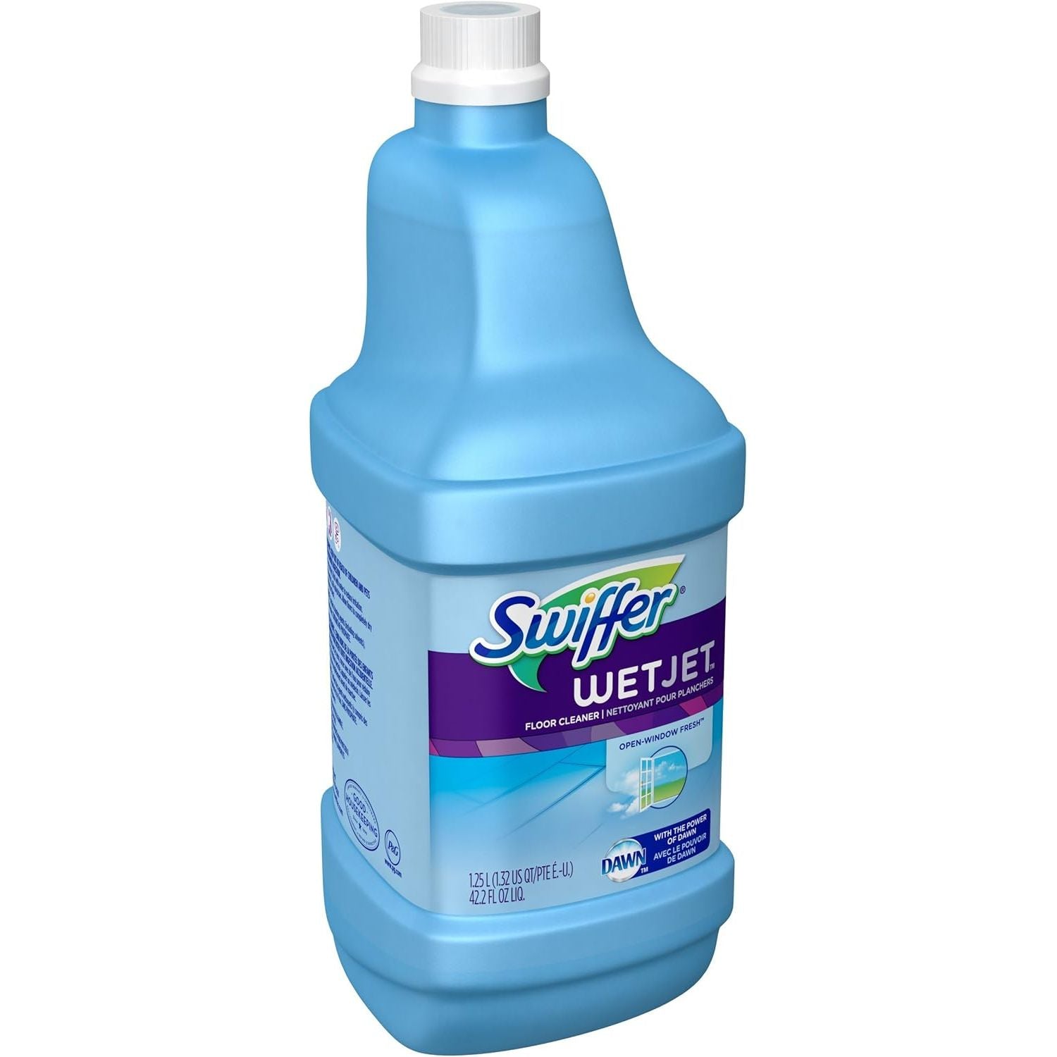 Buy now Swiffer WetJet Multi-Purpose Floor Cleaner Solution Refill Open Window Fresh Scent 1.25L, Pack of 6 at indiglob india