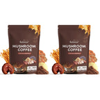 Mushroom Coffee, 6 Adaptogenic Mushrooms (Lion's Mane, Cordyceps, Turkey Tail & Other) Mixed with Premium Instant Coffee for Focus, Energy, Immune and Gut Health Support, 30 Servings