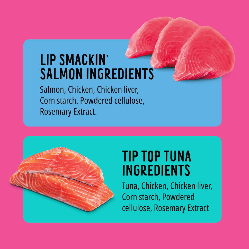 Bonkers Purrpops, Freeze Dried Tuna & Salmon Flavored Cat Treats, 18 Pieces