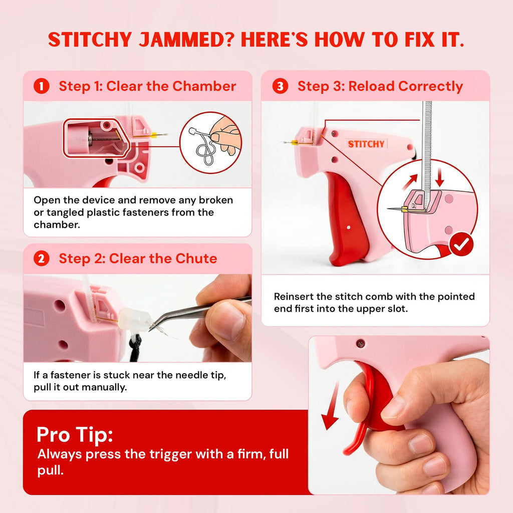 Stitchy Portable, TSA-Safe, No-Sew Instant Hemming Tool with Refills