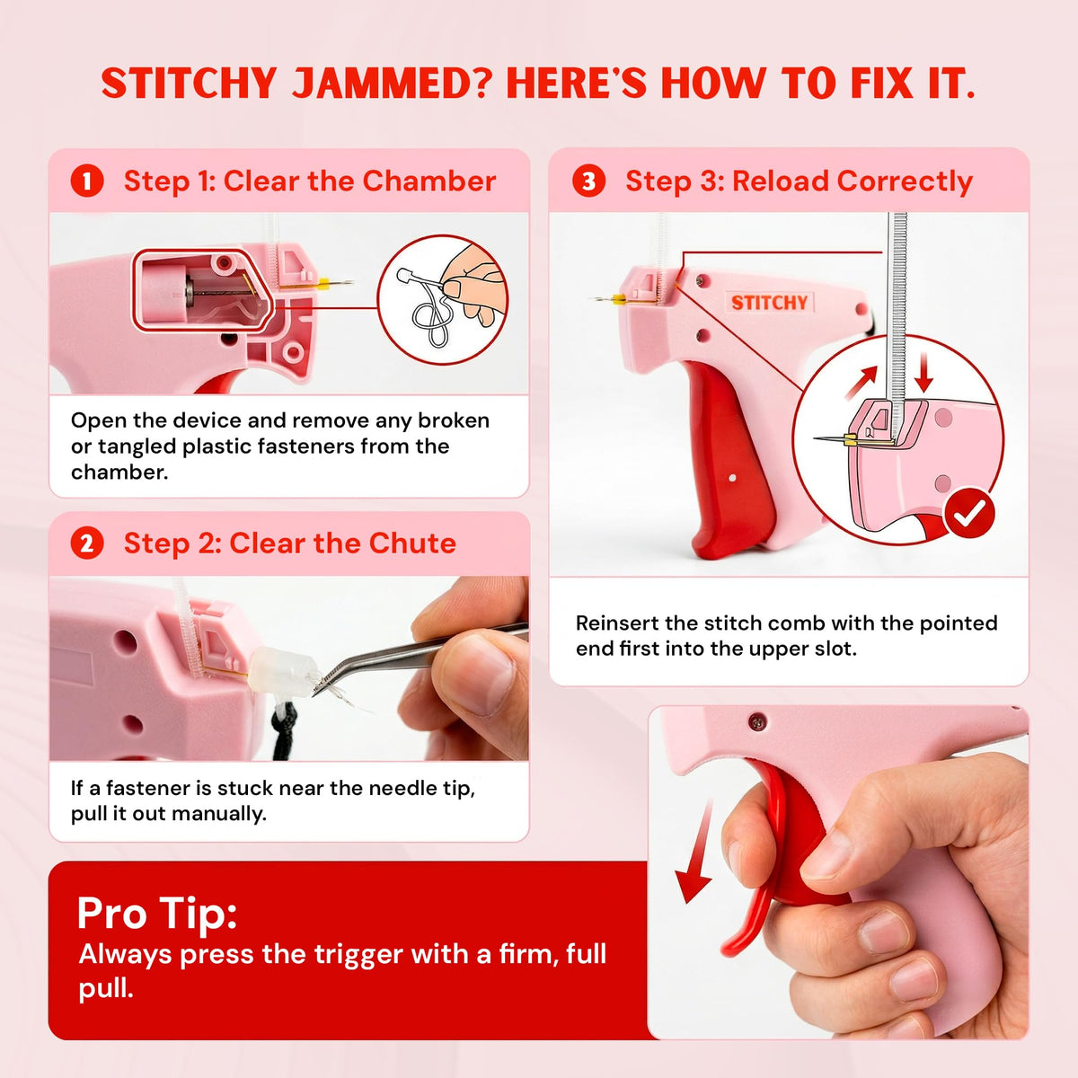 Stitchy Portable, TSA-Safe, No-Sew Instant Hemming Tool with Refills