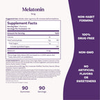 Natrol Melatonin 5 mg Gummies, Sleep Support for Adults, 90 Count | Supplement to Fall Asleep Faster & Stay Asleep Longer, Wake Up Refreshed, 100% Drug-Free, Strawberry-flavored, 90 Day Supply