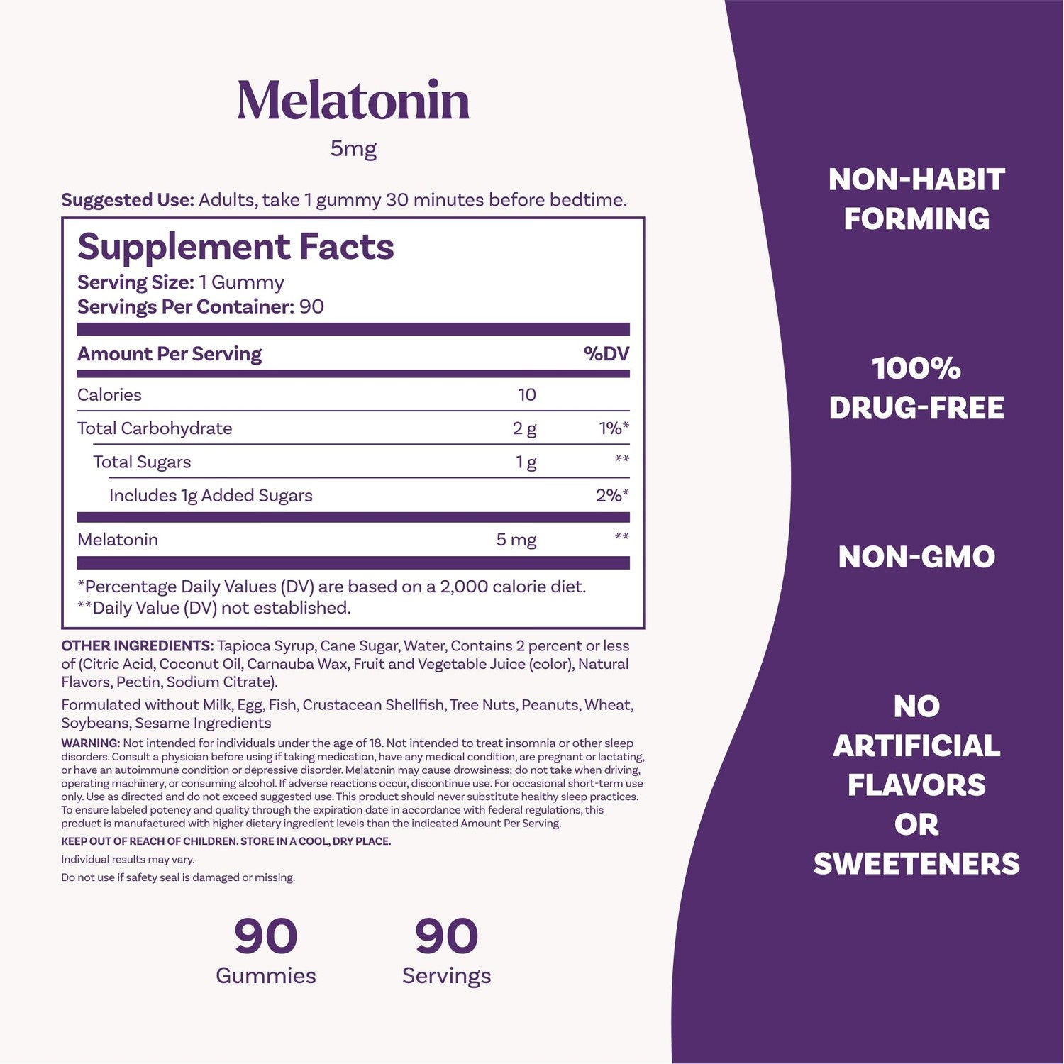 Natrol Melatonin 5 mg Gummies, Sleep Support for Adults, 90 Count | Supplement to Fall Asleep Faster & Stay Asleep Longer, Wake Up Refreshed, 100% Drug-Free, Strawberry-flavored, 90 Day Supply