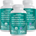 32-in-1 Liver Support Milk Thistle, Artichoke & Beetroot, 90ct | Liver Health and Wellness Support, Milk Thistle, Silymarin, Artichoke Extract and Beetroot, Liver Supplement