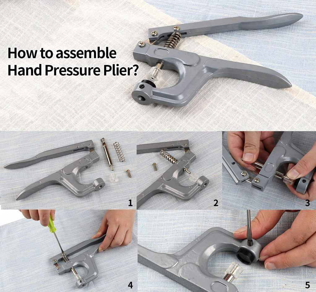 Lemonfilter Snap Button with Snap Pliers Kit, 400 Sets T5 Snap Fastener