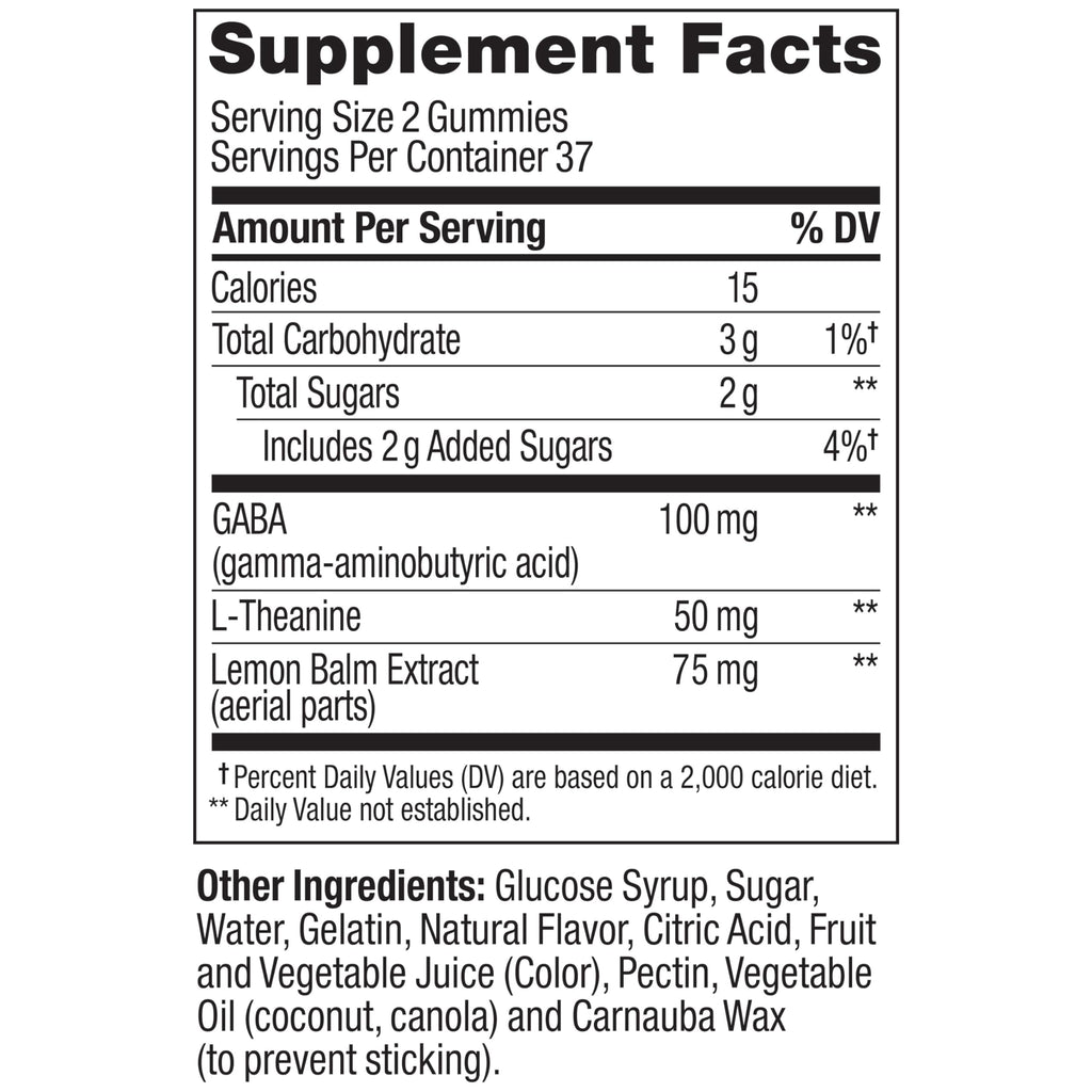 OLLY Goodbye Stress, Stress Support* Supplement, 50mg L-Theanine - 74 Count