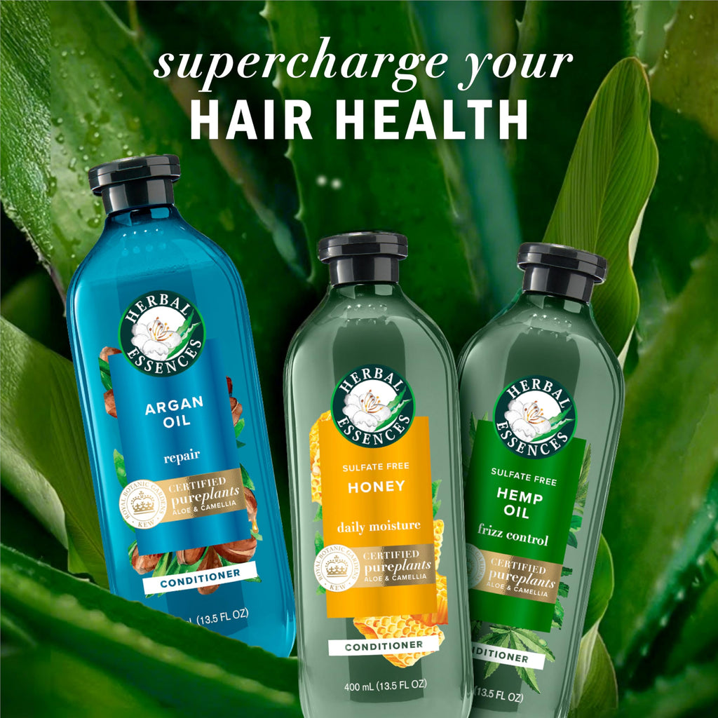 Herbal Essences Argan Oil Repair Shampoo & Conditioner Set, Moisturizes & Smoothes, Paraben-Free, Color-Safe, pH-Balanced, Citrus Scent, 20.2 Fl Oz, 2-Pack