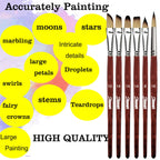 Sdanart Watercolor Brushes Professional，10 PCS Artist Paint Brush Shapes