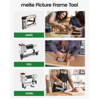 meite Point Driver HM515 Manual Tool with 1000-Count Flexible Point Nails, Picture Framing Tool for DIY Crafts, Frame Point Driver, Picture Frame Stapler/Nailer/Tacker