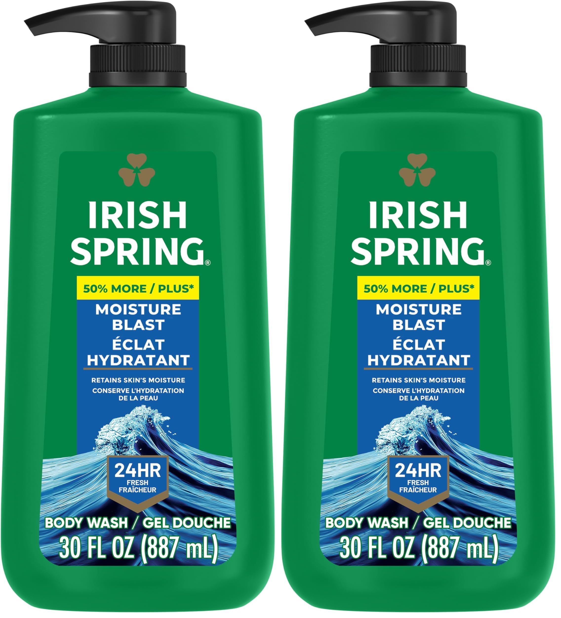 Buy now Irish Spring 5 in 1 Moisturizing Body Wash for Men, Shampoo, Conditioner, Body and Face Wash, and 24 Hour Deodorizer, Paraben-Free, Fresh Eucalyptus & Bergamot Scent, 20 fl oz at indiglob india