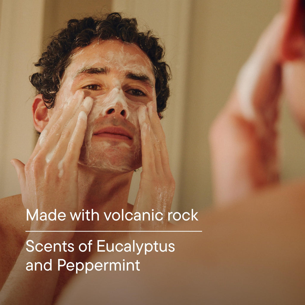 Harry's Exfoliating Face Wash for Men - 5.1 fl oz (3 Pack) | Gentle Facial Skin Care Products with Volcanic Rock Exfoliant - Dermatologist Tested