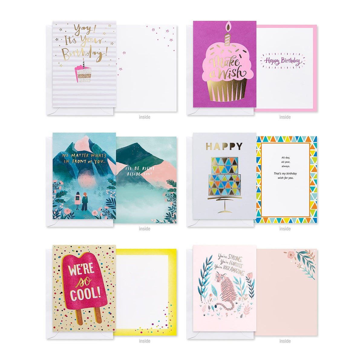 American Greetings 41-Count All-Occasion Greeting Card Pack, Assorted Colorful Designs