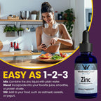 Buy now WellnessOne Ionic Liquid Zinc Drops for Immunity Support - Highly Absorbable Zinc Liquid Supplements for Kids & Adults - USA Tested, Vegan, Non-GMO, Gluten-Free, 1.67 fl oz at indiglob india