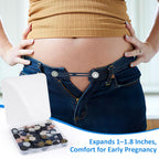 28 Pcs Button Extenders for Jeans, Waist Extender for Jeans, Pants