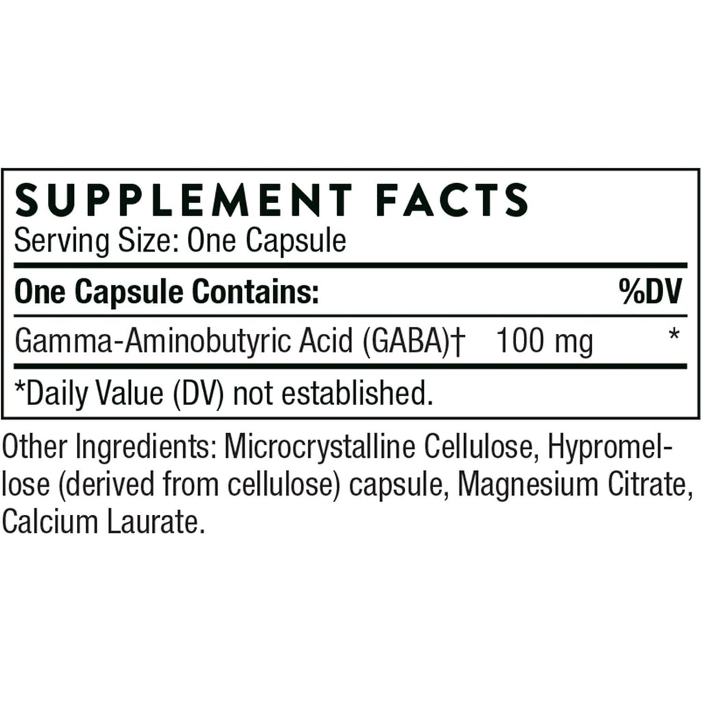 Buy now THORNE - PharmaGABA-100 - GABA Supplement - 100 mg Natural Source Gamma-Aminobutyric Acid - Support a Calm State of Mind and Restful Sleep* - 60 Capsules at indiglob india