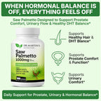 USA Grown Saw Palmetto | 180 Capsules Prostate Health Supplement | Hair Growth for Men & Women | Support to Help Maintain Normal Urination Frequency & Natural DHT Blocker to Help Prevent Hair Loss