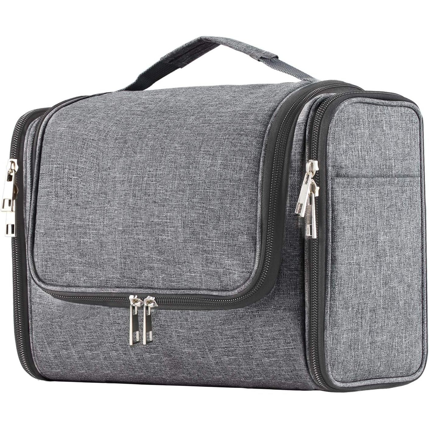Buy now Buruis Extra Large Capacity Toiletry Bag for Women and Men, Hanging Toiletry Organizer Cosmetics Makeup Bag, Water-resistant Dopp Kit for Full Sized Toiletries, Travel Essentials (Blue) Large Denim Gery at indiglob india