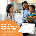 S&O Simple Magnetic Fridge Calendar from July 2026-December 2027 - Tear-Off Refrigerator Calendar to Track Events & Appointments - 18 Month Magnetic Planner for Fridge for Easy Planning-8"x10”in
