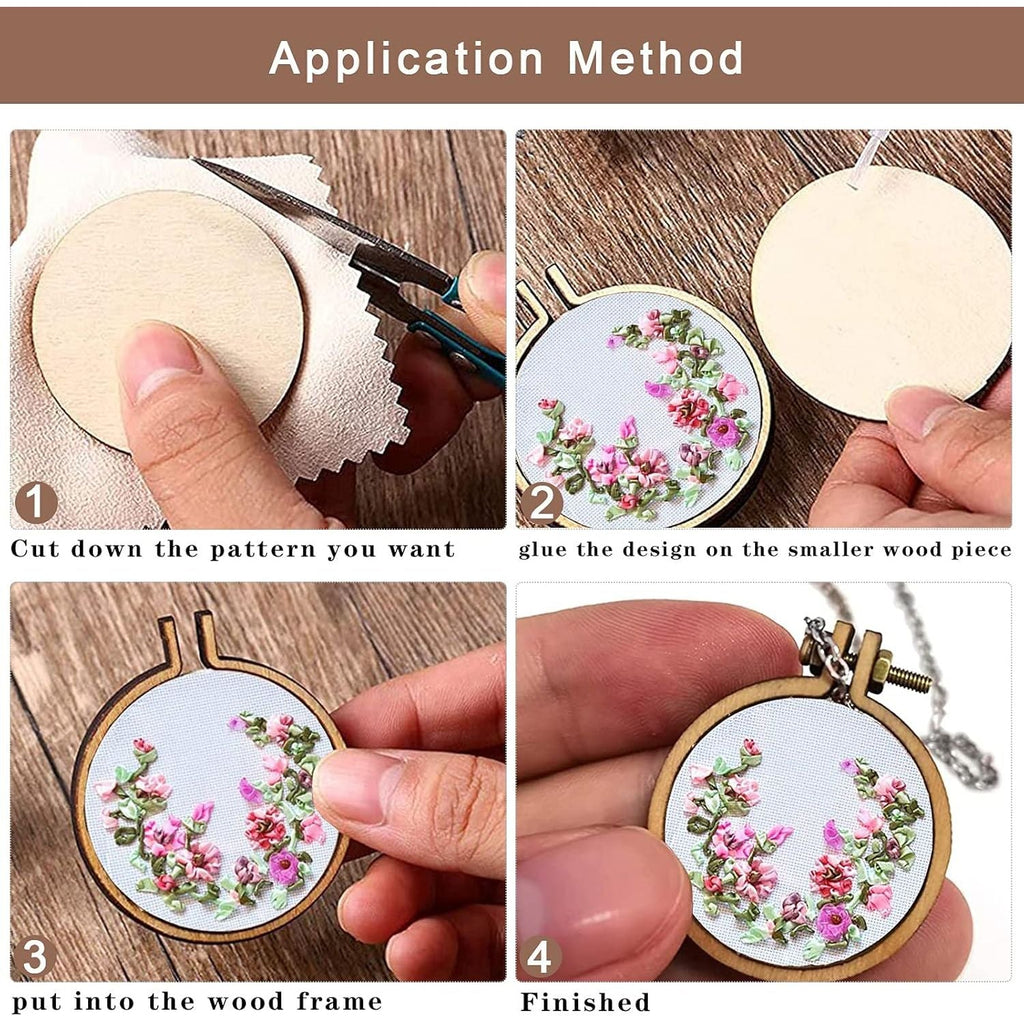 Buy now ZOCONE 10 Pack Mini Embroidery Hoops - Small Round & Oval Wood Hoops for DIY Embroidery Projects at indiglob india