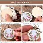 Buy now ZOCONE 10 Pack Mini Embroidery Hoops - Small Round & Oval Wood Hoops for DIY Embroidery Projects at indiglob india