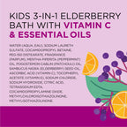 Dr Teal's Kids 3-in-1 Elderberry Bath: Bubble Bath, Body Wash & Shampoo, 20 fl oz
