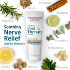 Frankincense & Myrrh Intensive Foot Therapy Lotion, Diabetic Relief, 3 oz | Dual-action cream relieves diabetic nerve & restless leg pain while repairing dry, rough, cracked skin on feet. Fast relief.
