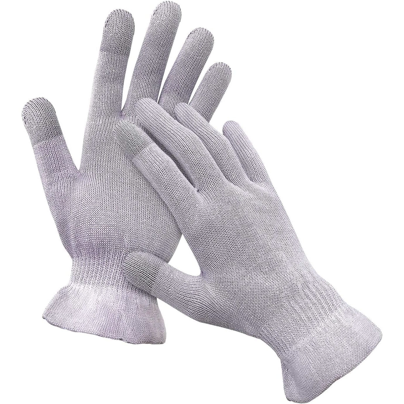 Buy now MIG4U Moisturizing Beauty Gloves Touchscreen Overnight Sleeping Glove for Women Dry Hands, Nighttime Lotion, Eczema, SPA, Cosmetic Treatment, Grey Purple 3 Pairs Size S/M L XL - 1 Pair Grey Purple at indiglob india