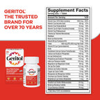 Geritol Multivitamin Supplement, 27 Essential Vitamins & Minerals, 100 Tabs | Daily support for adults, multivitamin tablets with 27 essential vitamins and minerals, gluten-free, non-GMO
