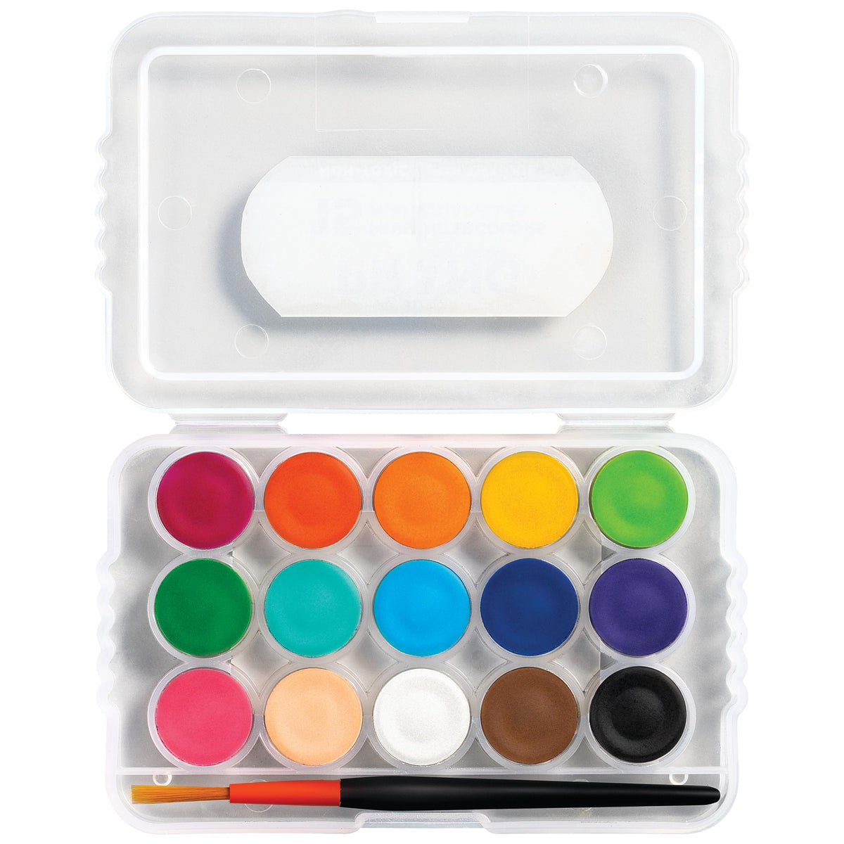 Prang Mini Watercolor Paint Set, 15 Assorted Colors, 1 Count