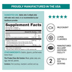 NatureWise Extra-Strength Omega 3 Fish Oil Supplement - 1000mg per Serving - 600 EPA & 400 DHA and Vitamin E - Sustainably Sourced Fish Oil - Lemon Flavor - 60 Softgels[1-Month Supply]