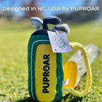 PUPROAR Golf Dog Toy, Dog Birthday Gift, Funny Squeaky Plush Rope Golf Bag Toy for Small, Medium & Large Breeds