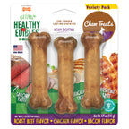 Nylabone Healthy Edibles Dog Treats Variety Pack, Small, 3 Count